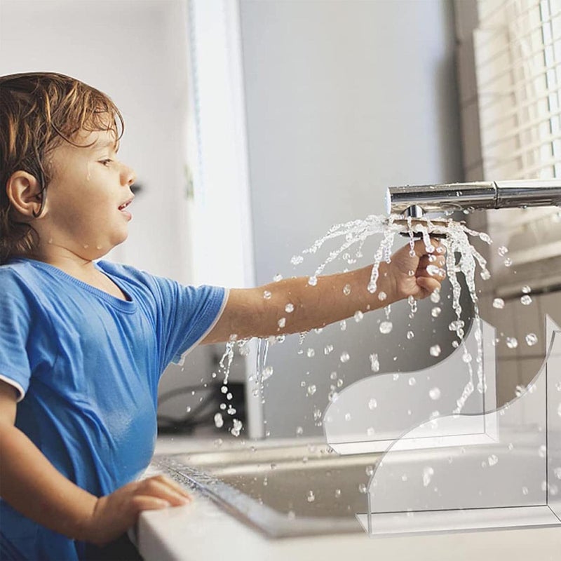 woobles 10 Pcs Shower Water Guard,Arcylic Tub Corner Guard For Kids | Thickened Bathroom Bath Tub Splash Guards With Super Tape For Restroom Bathroom - Image 2